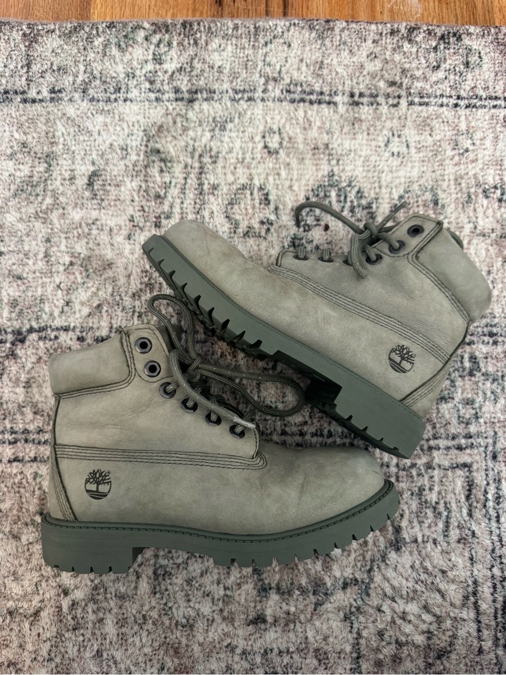 Timberland Olive Gray boots